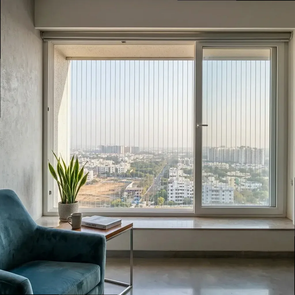 Window Safety Nets site context for Starwood Towers
