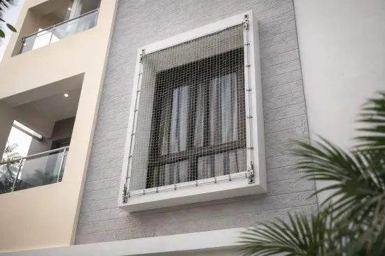 Window Safety Nets installation detail